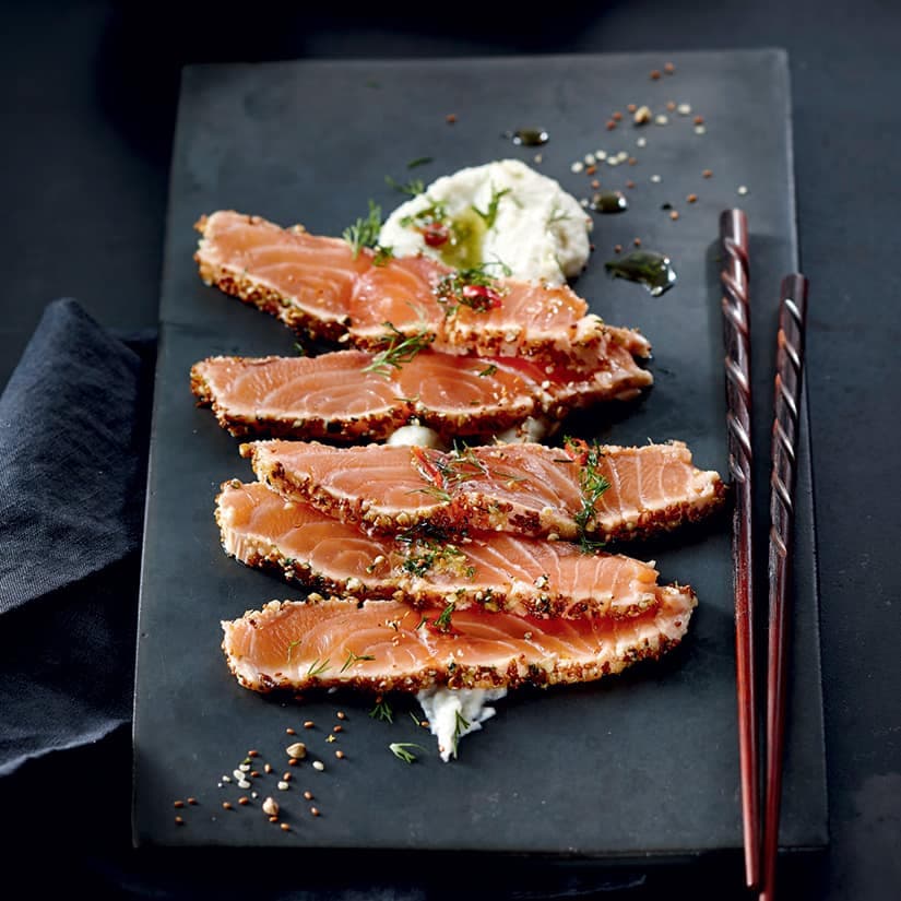 Tataki de saumon croustillants