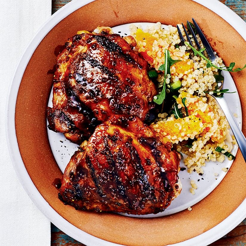 Poulet glacé aux figues et au balsamique