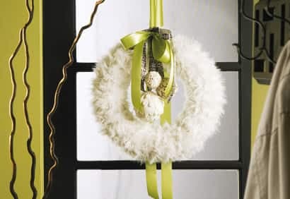 On bricole une couronne d'hiver