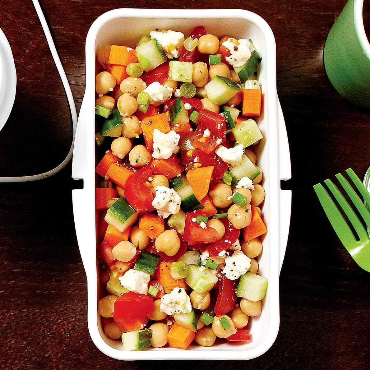 Salade de pois chiches aux tomates