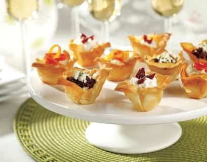 Mini-coupes feuilletées au fromage à la crème