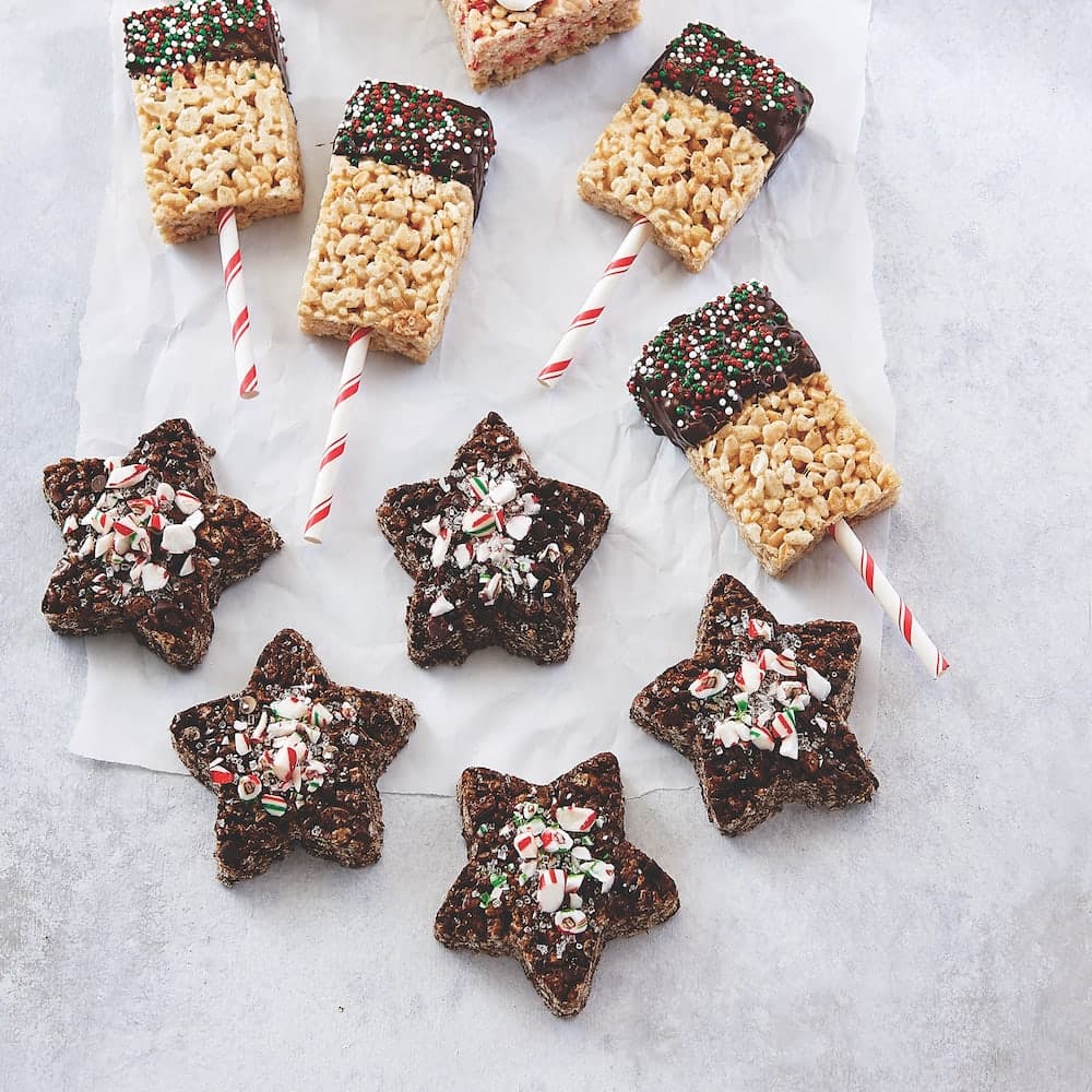 Étoiles aux Rice Krispies* au chocolat