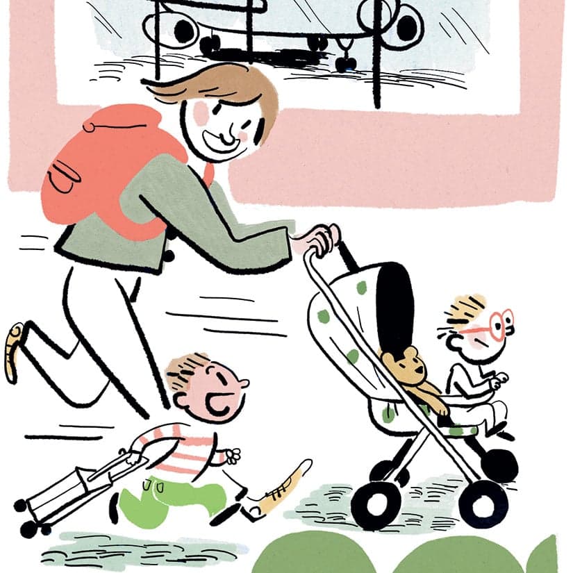 Mère heureuse et pas (trop) à boutte