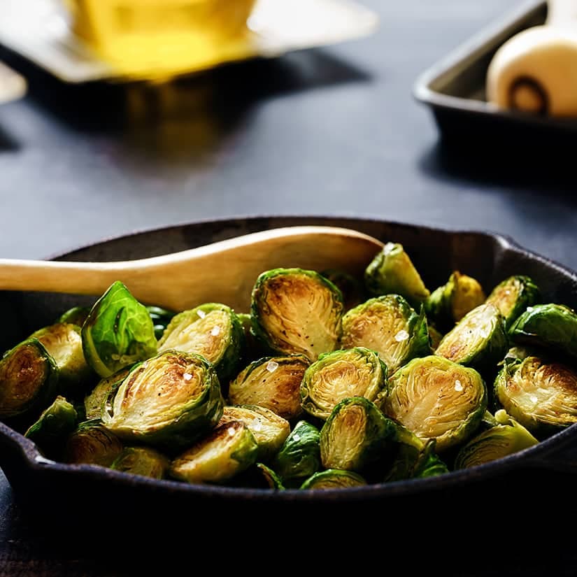 Sauté de poulet aux choux de Bruxelles