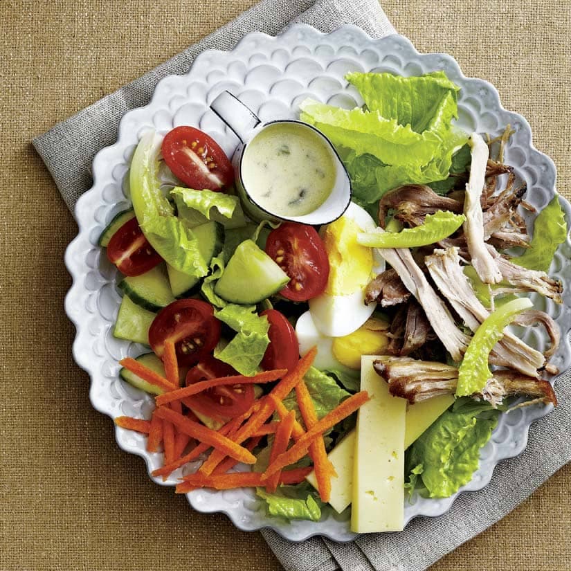 Salade du chef au porc effiloché