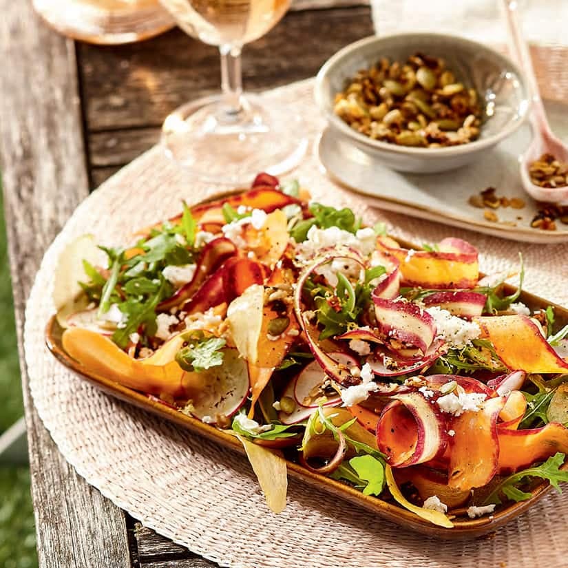 Salade de rubans de carottes