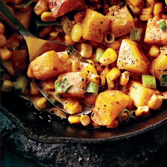 Pommes de terre crémeuses au maïs