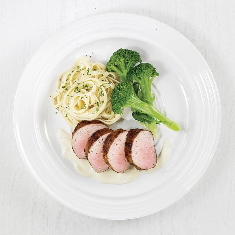 Filets de porc, sauce dijonnaise