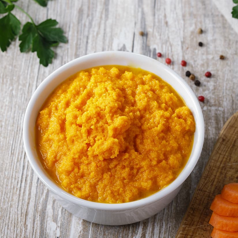 Purée de carottes rôties au thym