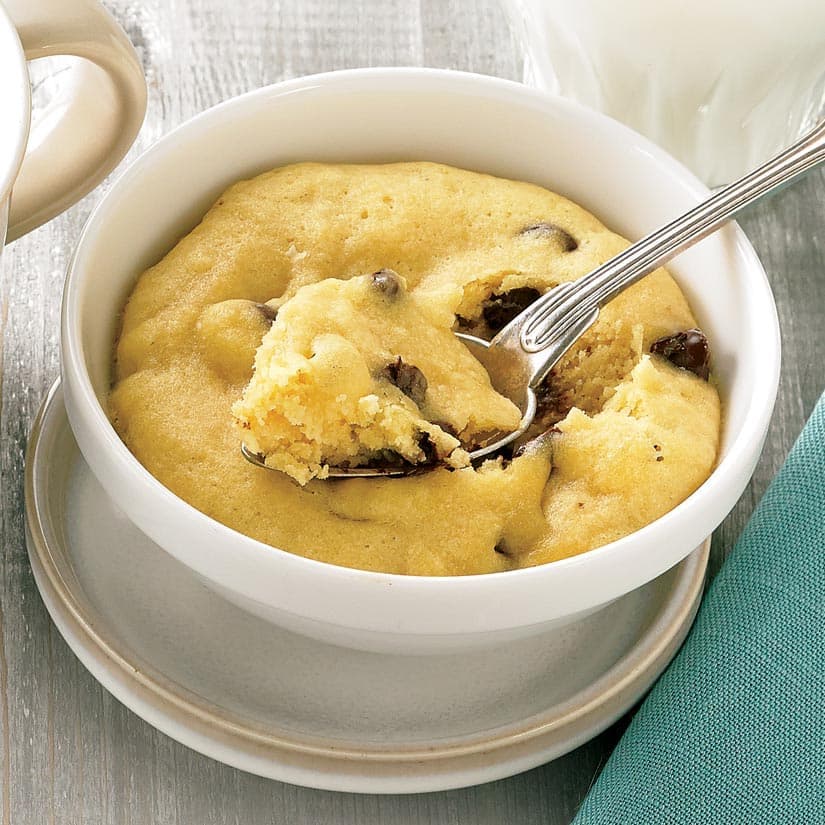 Biscuit minute choco dans une tasse