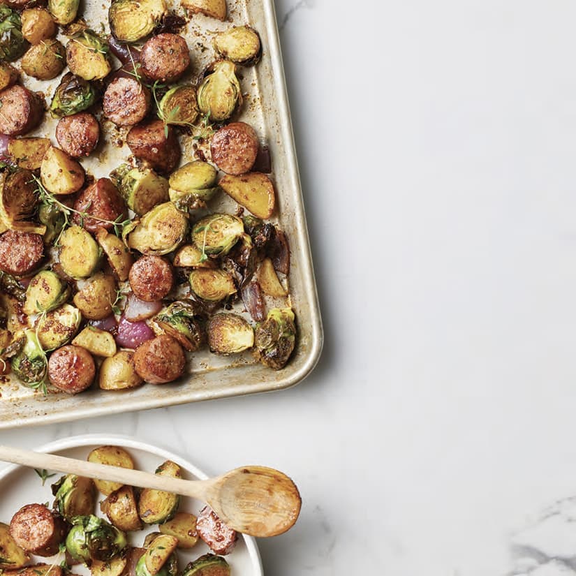 Saucisses, pommes de terre et choux: un classique!