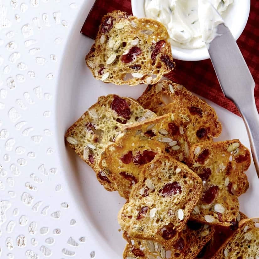 Craquelins canneberges et romarin maison