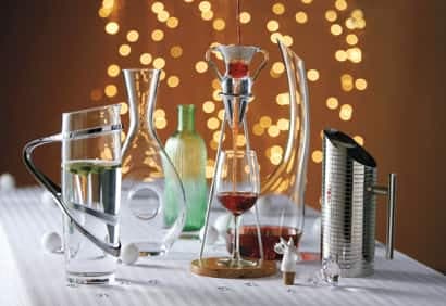 Vaisselle de Noël: place aux carafes