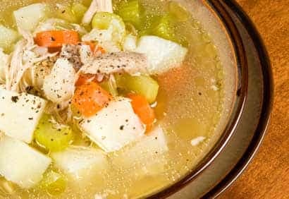 Soupe au dindon et aux légumes