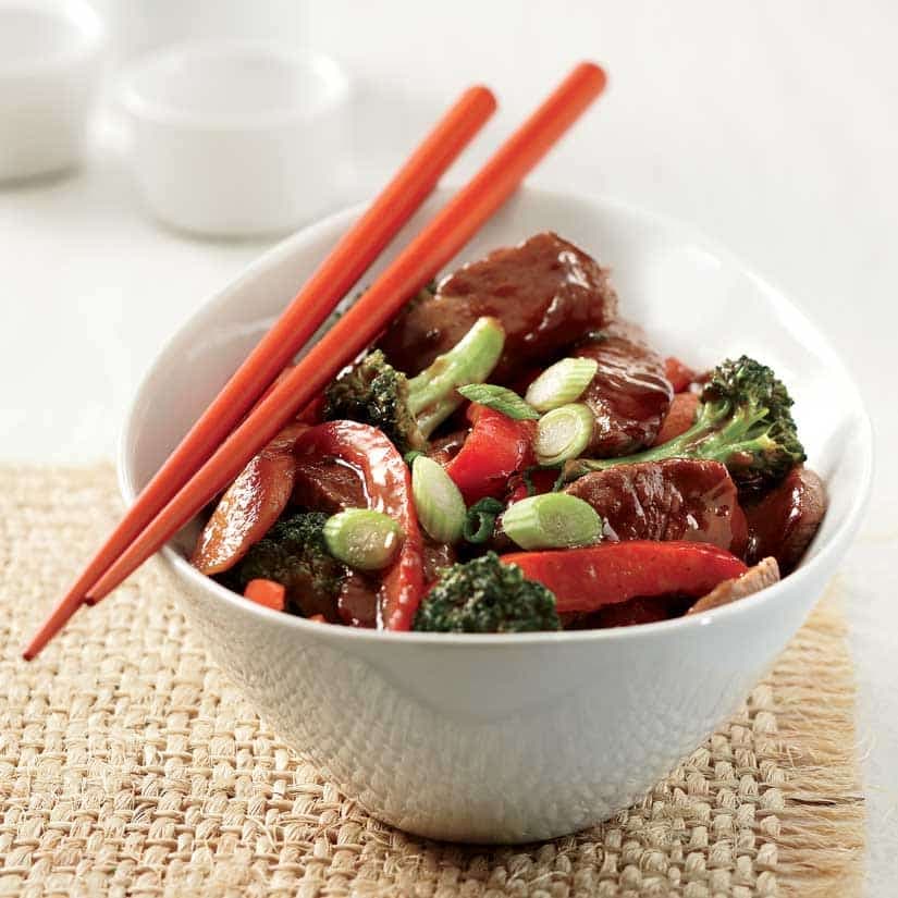 Sauté de boeuf aigre-doux