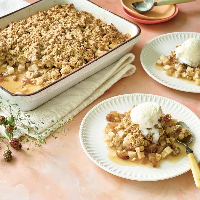 Croustade aux pommes et aux dattes