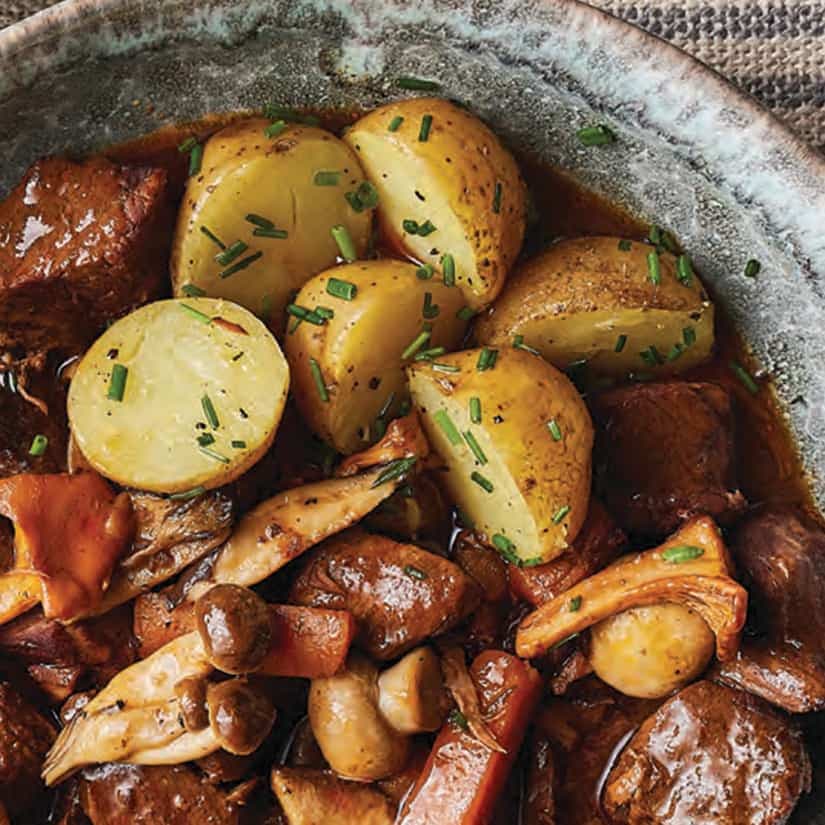 Pommes de terre au beurre et à la ciboulette