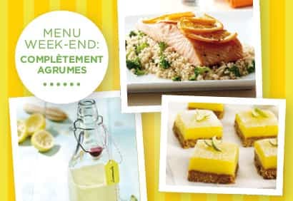 Menu week-end – Complètement agrumes