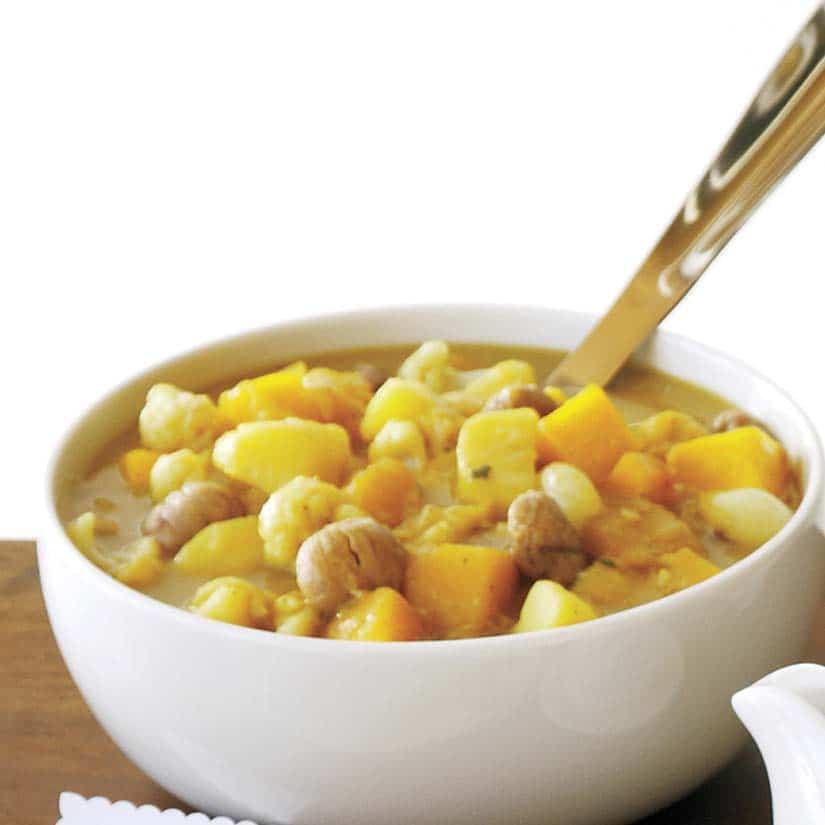 Casserole végé de légumes d'hiver aux marrons