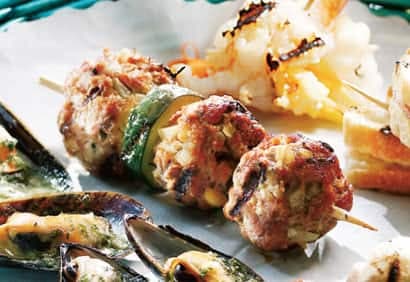 Brochettes d'agneau haché à la menthe
