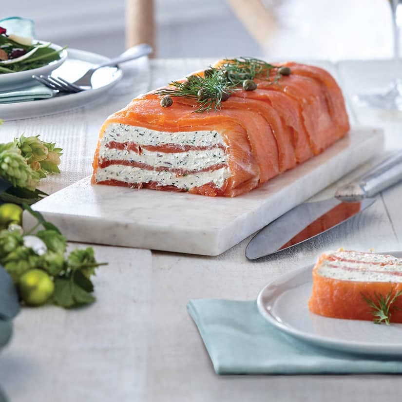 Terrine de saumon fumé à l'aneth et au raifort