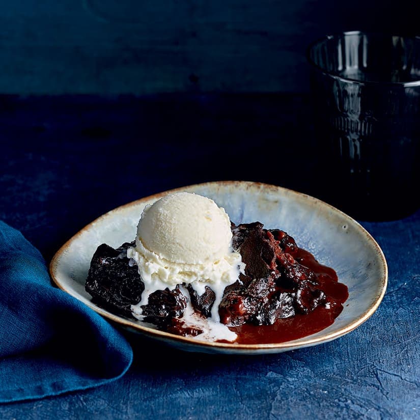 Gâteau-pouding chocolat-coco fondant