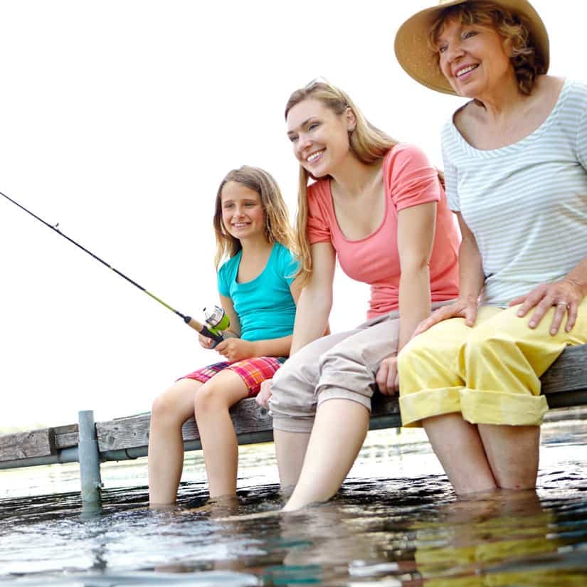 Week-end de pêche entre filles