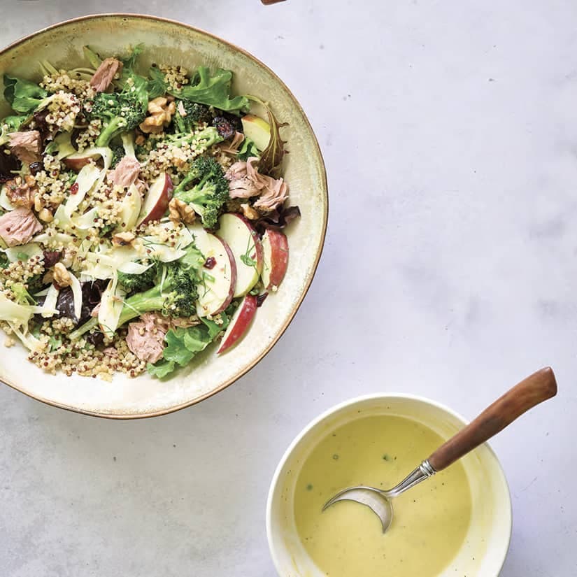 Salade thon, brocoli, fenouil et pommes