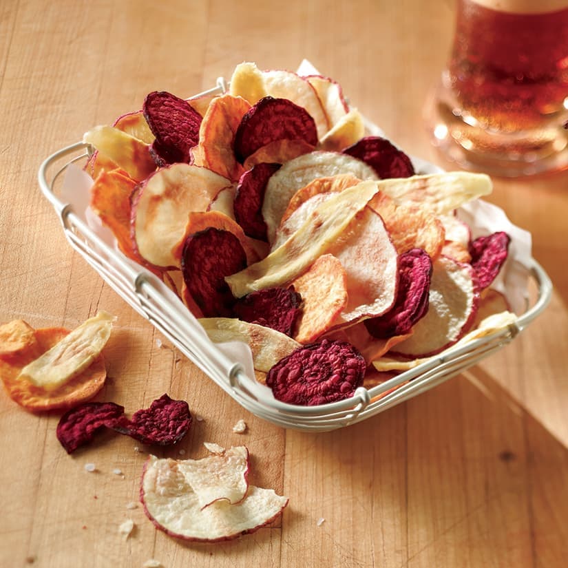 Chips de légumes au micro-ondes