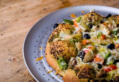 Pizza artichauts & champignons marinés