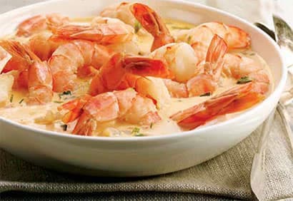 Crevettes en sauce Newburg