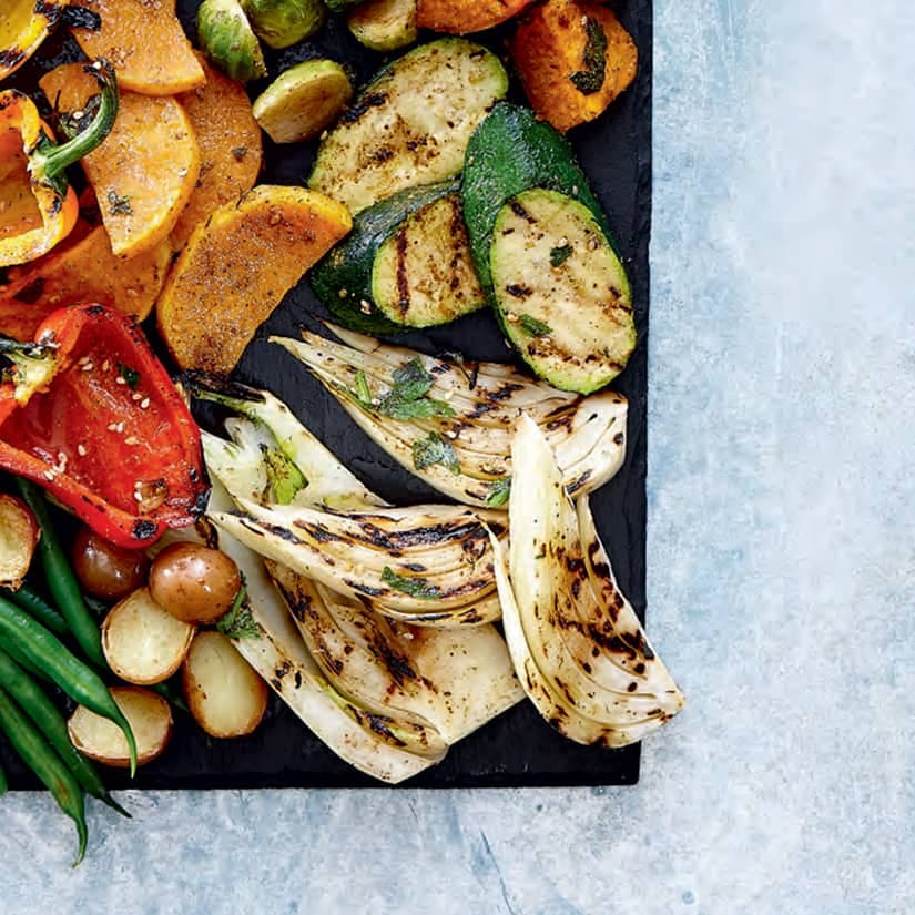 Légumes au basilic pour raclette