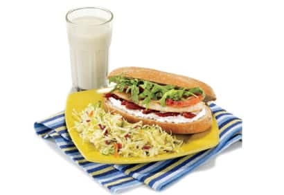 Panini au poulet croustillant