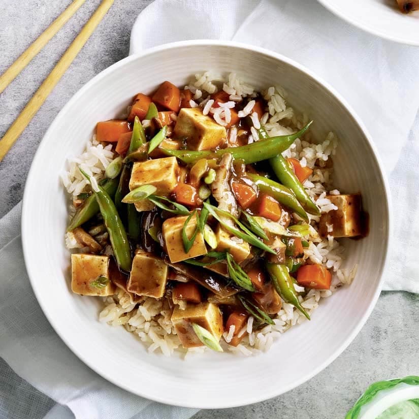 Sauté de tofu et légumes