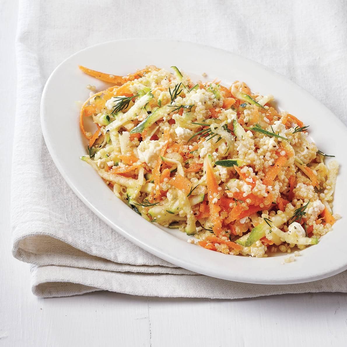 Salade de quinoa à l'aneth et au feta