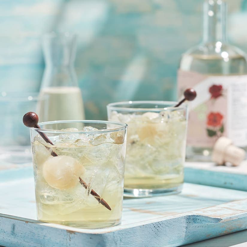 Thé glacé au gin et au litchi