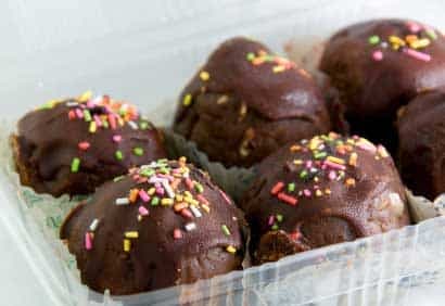 Boules au beurre d'arachides et au chocolat