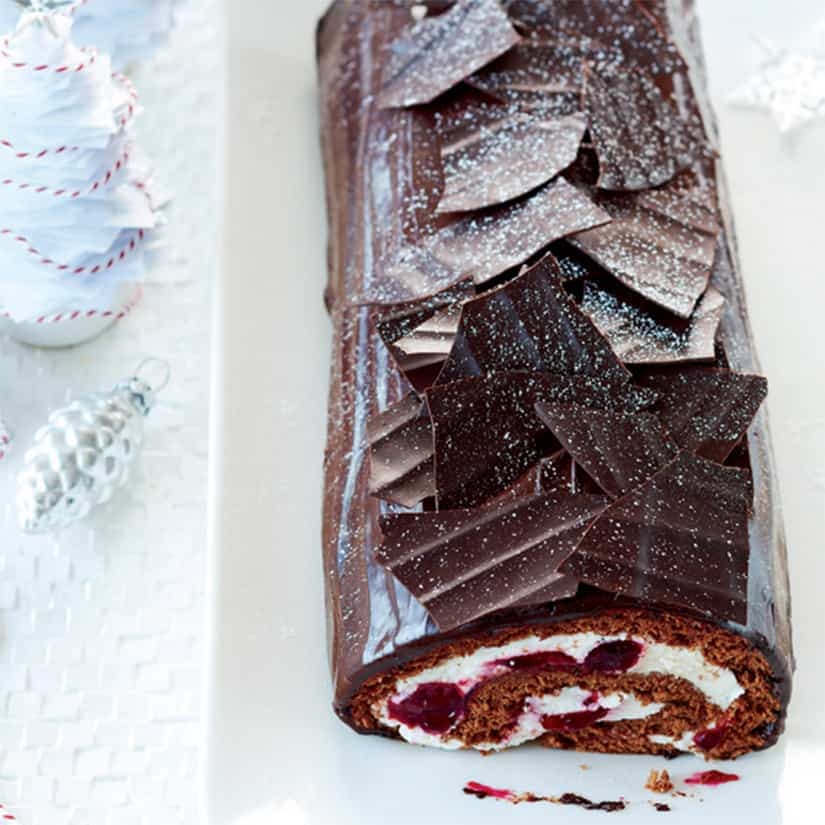 Bûche de Noël Forêt-Noire