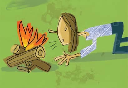 Allumer un feu en 6 étapes