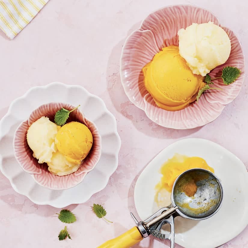 Sorbet à la mangue ou aux agrumes