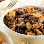 Farce au riz sauvage et aux champignons