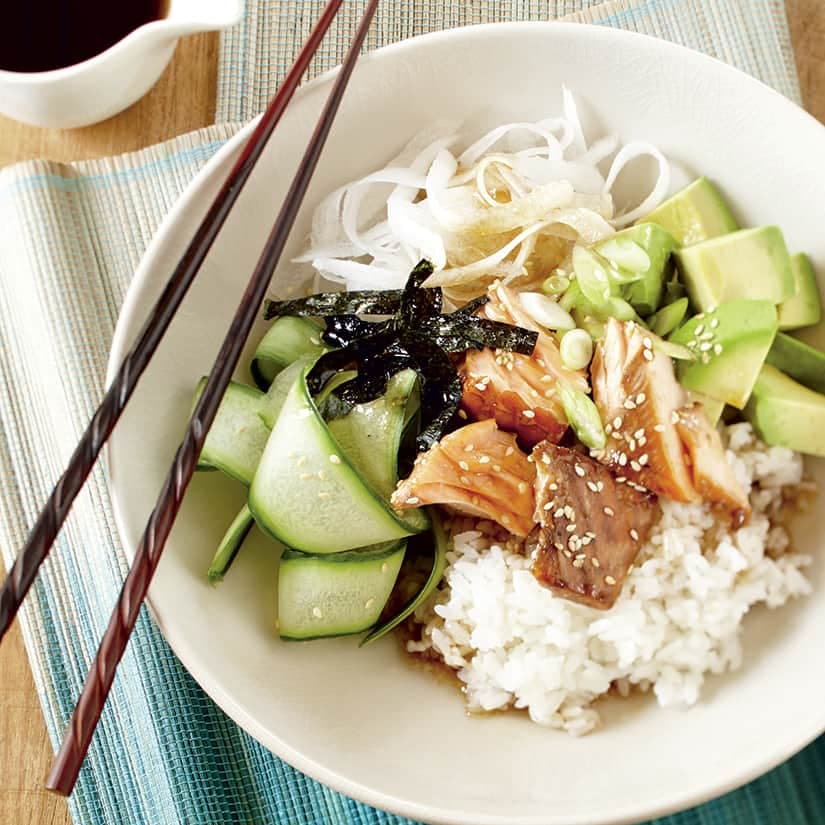Bol-repas saumon teriyaki
