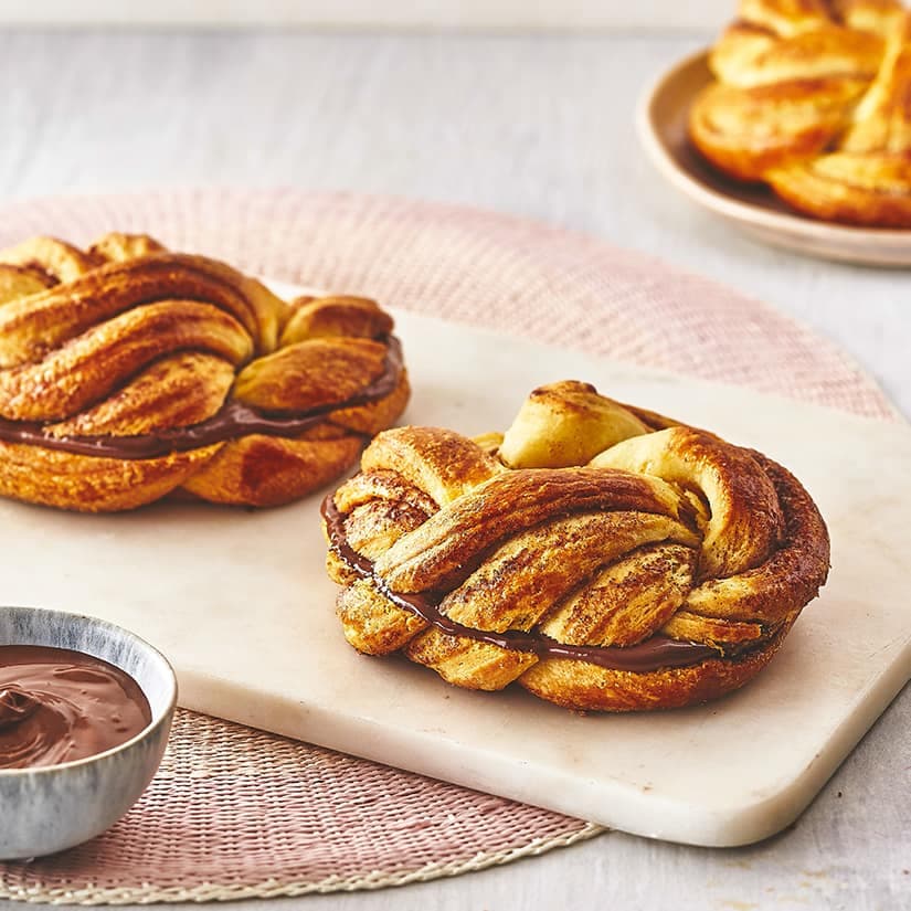 Brioches tressées à la cannelle et au Nutella®