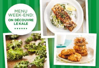 Menu week-end – on découvre le kale