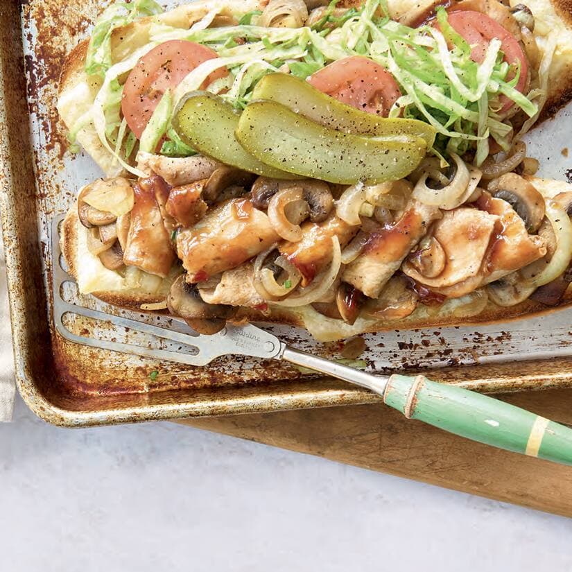 Sous-marin au porc sucré-piquant