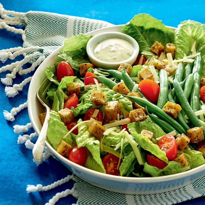 Salade César au tofu