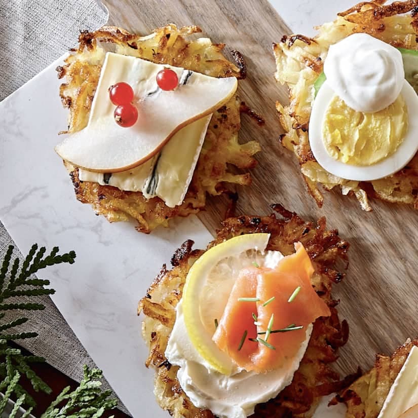 Canapés de pommes de terre