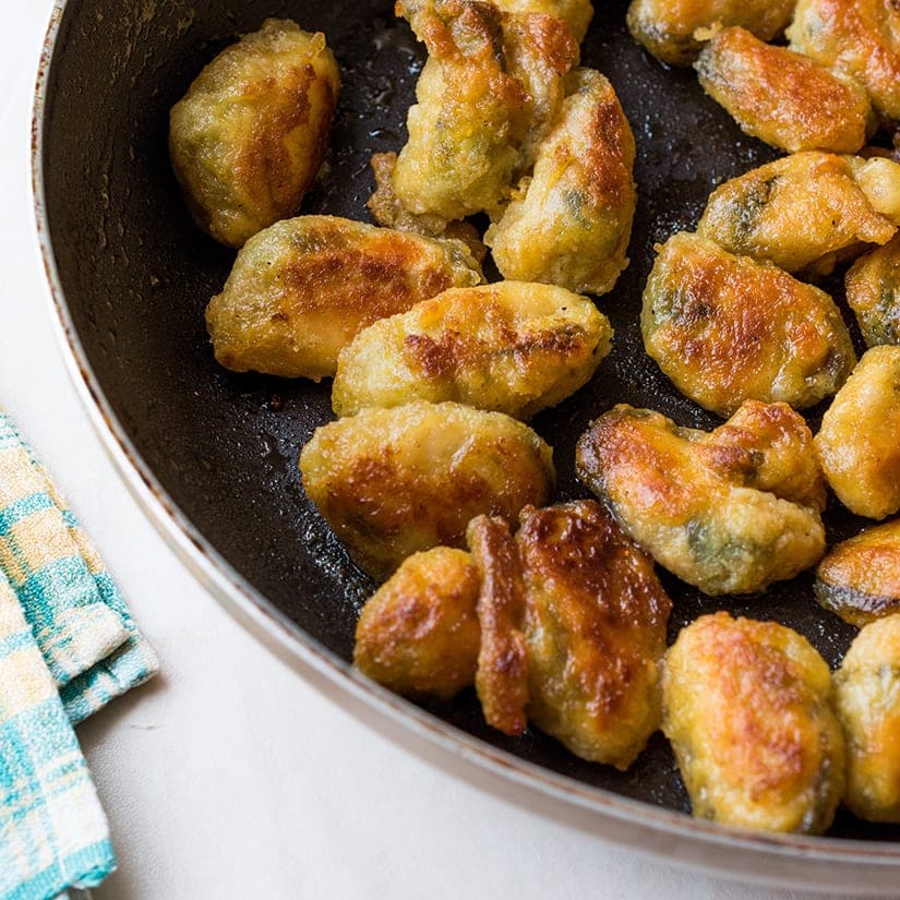 Moules frites et sauce à l'ail