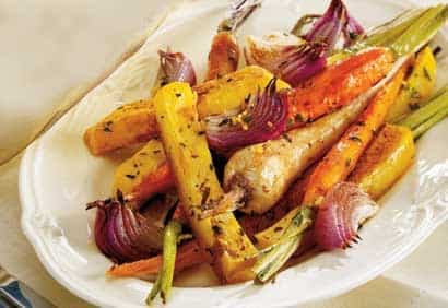 Légumes rôtis au balsamique et aux fines herbes