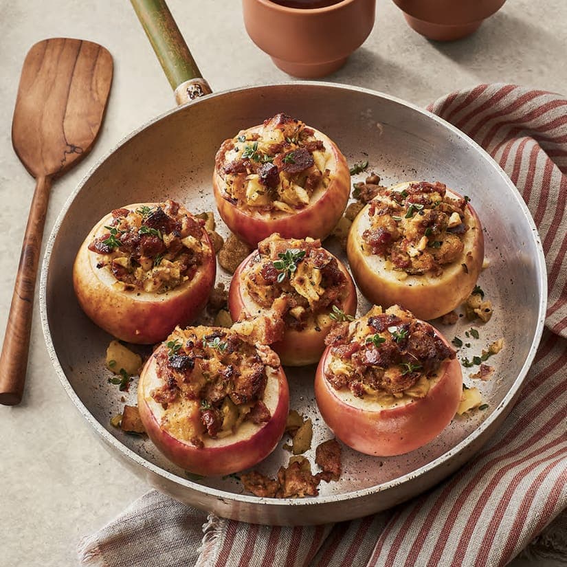 Pommes farcies à la saucisse